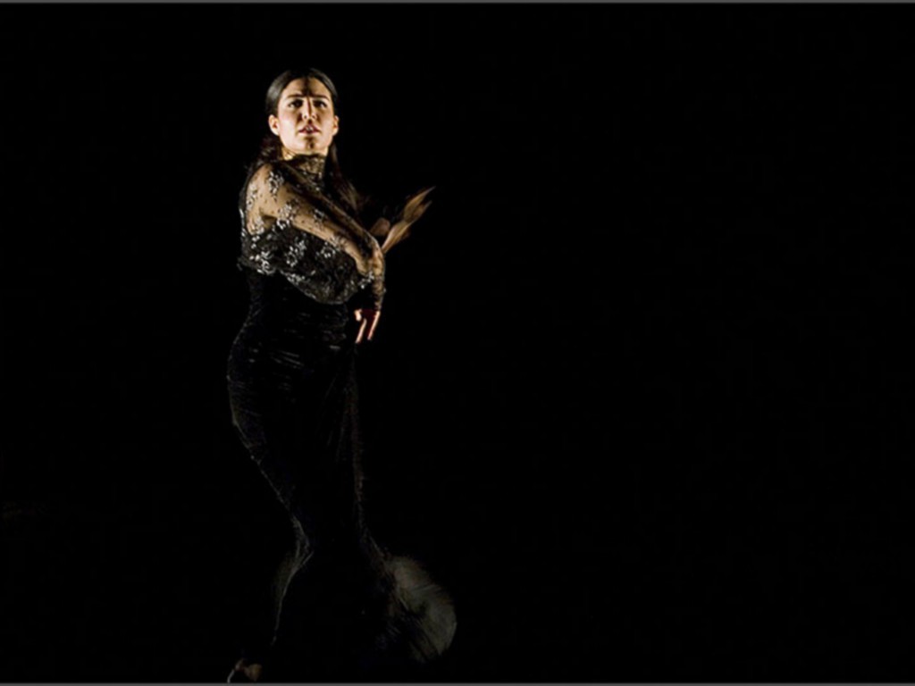dancer in black costume