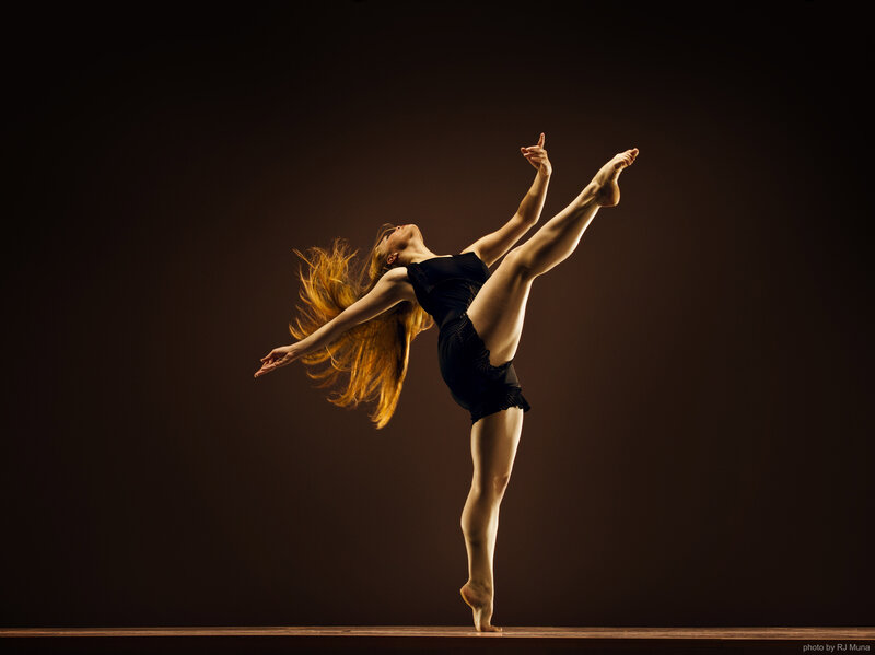 Dancer in Black Leotard — Dramatic