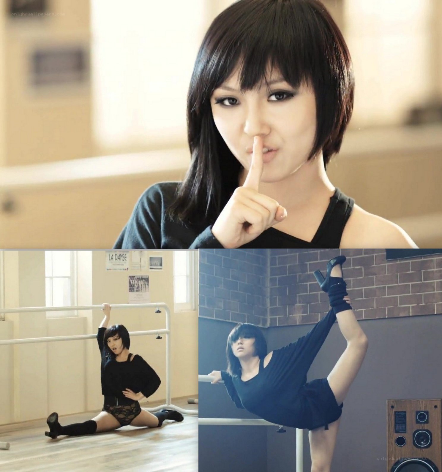 dancer in black outfit