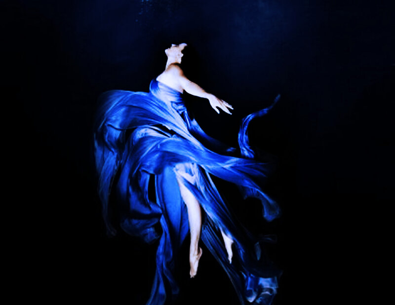 Dancer in Blue Dress — Dramatic