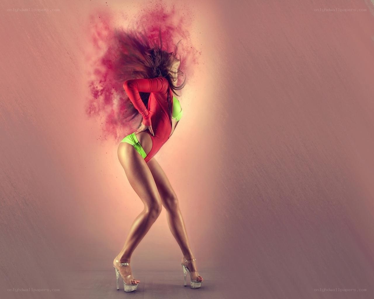 dancer in colorful outfit
