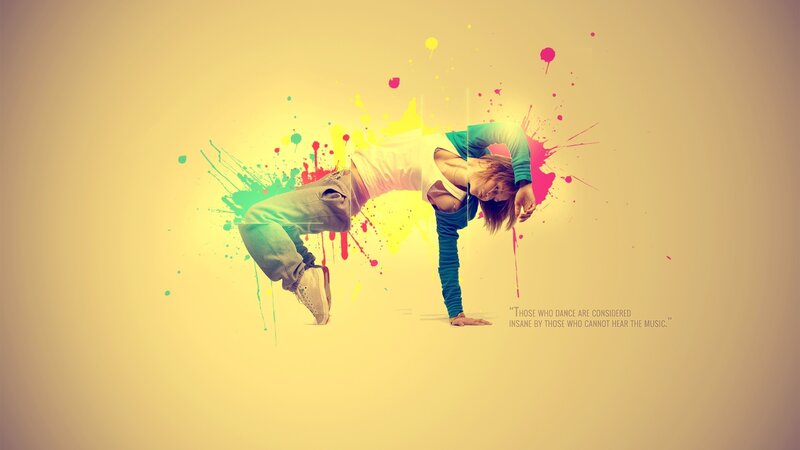 Dancer in Colorful Pose
