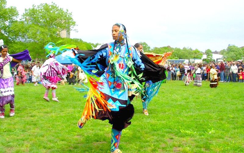 Dancer in Colorful Regalia