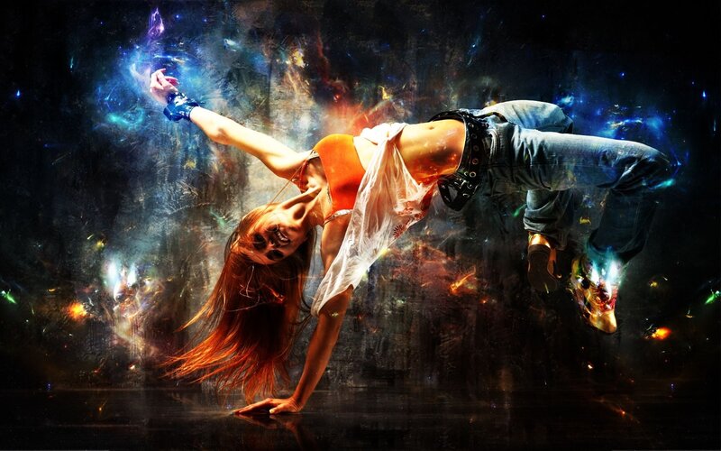 Dancer in Cosmic Background