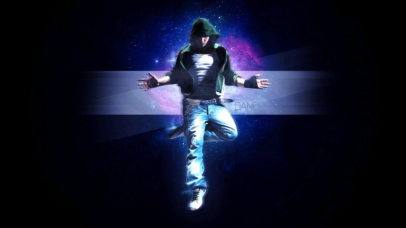 dancer in cosmic space