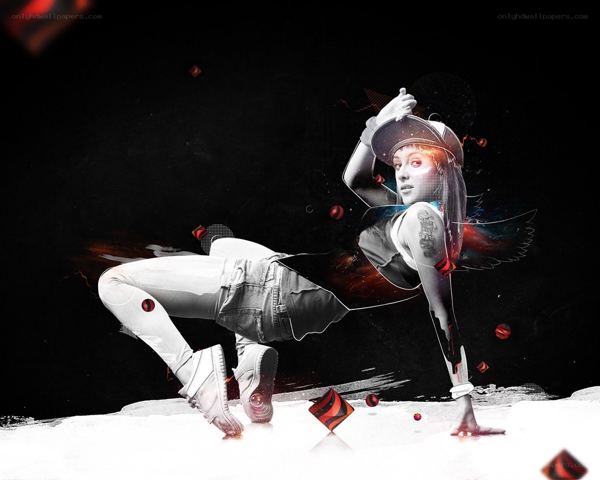 dancer in digital art style