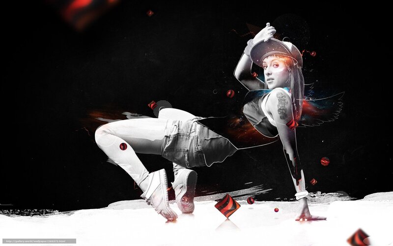 dancer in digital art style