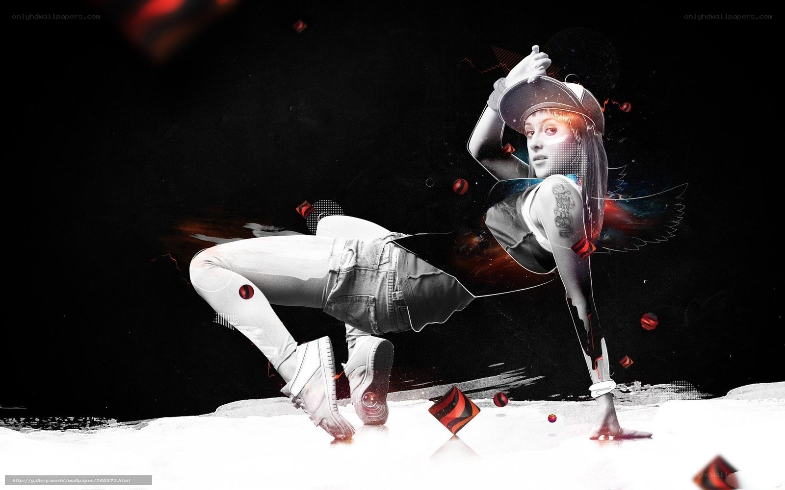 dancer in digital art style