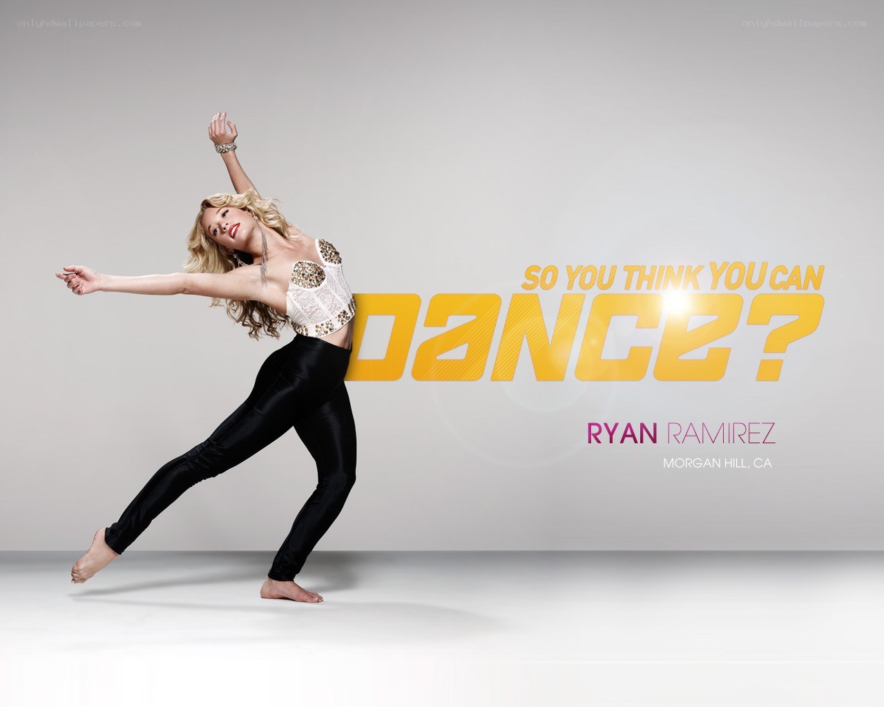 Dancer in dynamic pose
