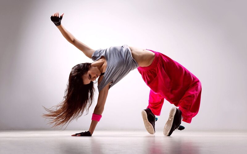 dancer in dynamic pose