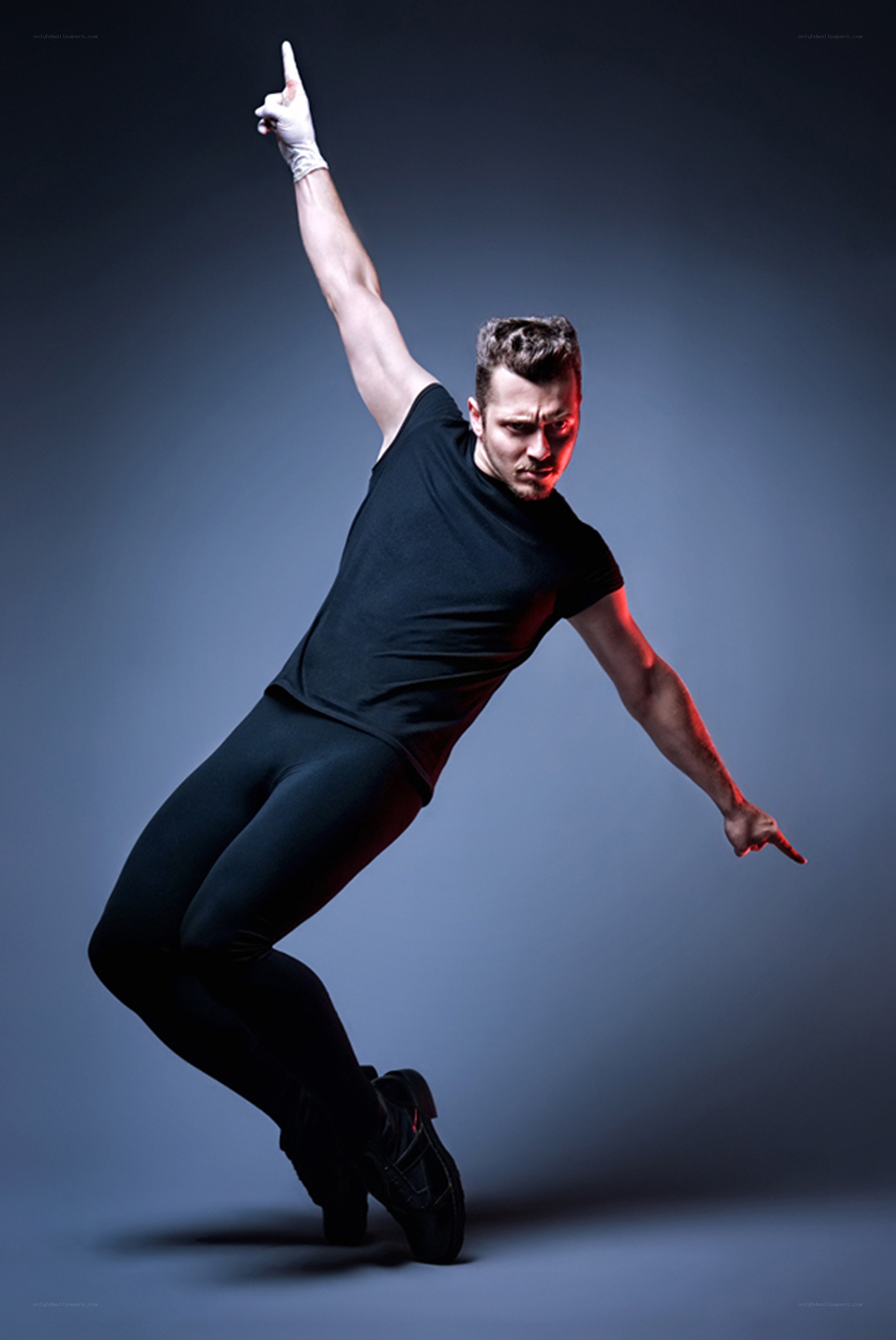 dancer in dynamic pose