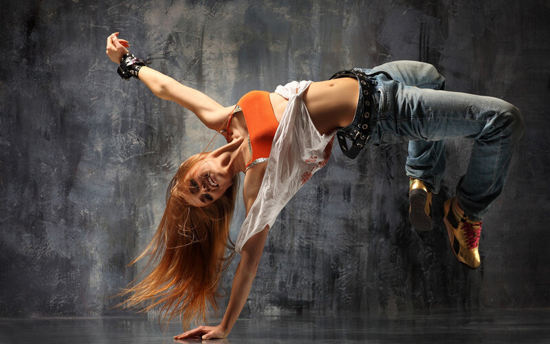 dancer in dynamic pose