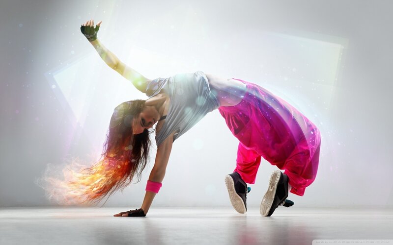 Dancer in Dynamic Pose — White
