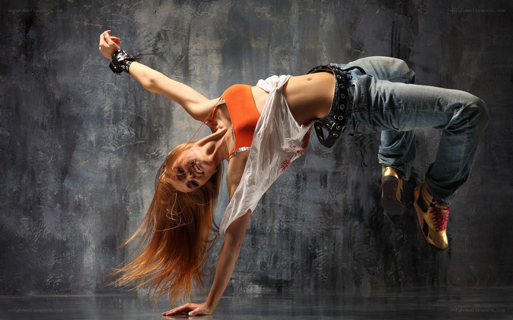 dancer in dynamic pose