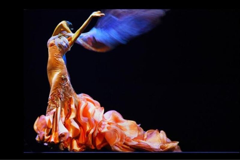 Dancer in Flowing Dress