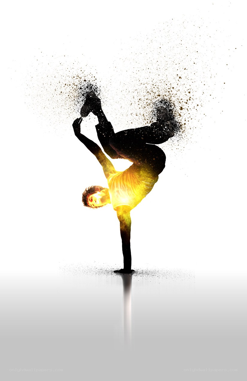 dancer in golden light