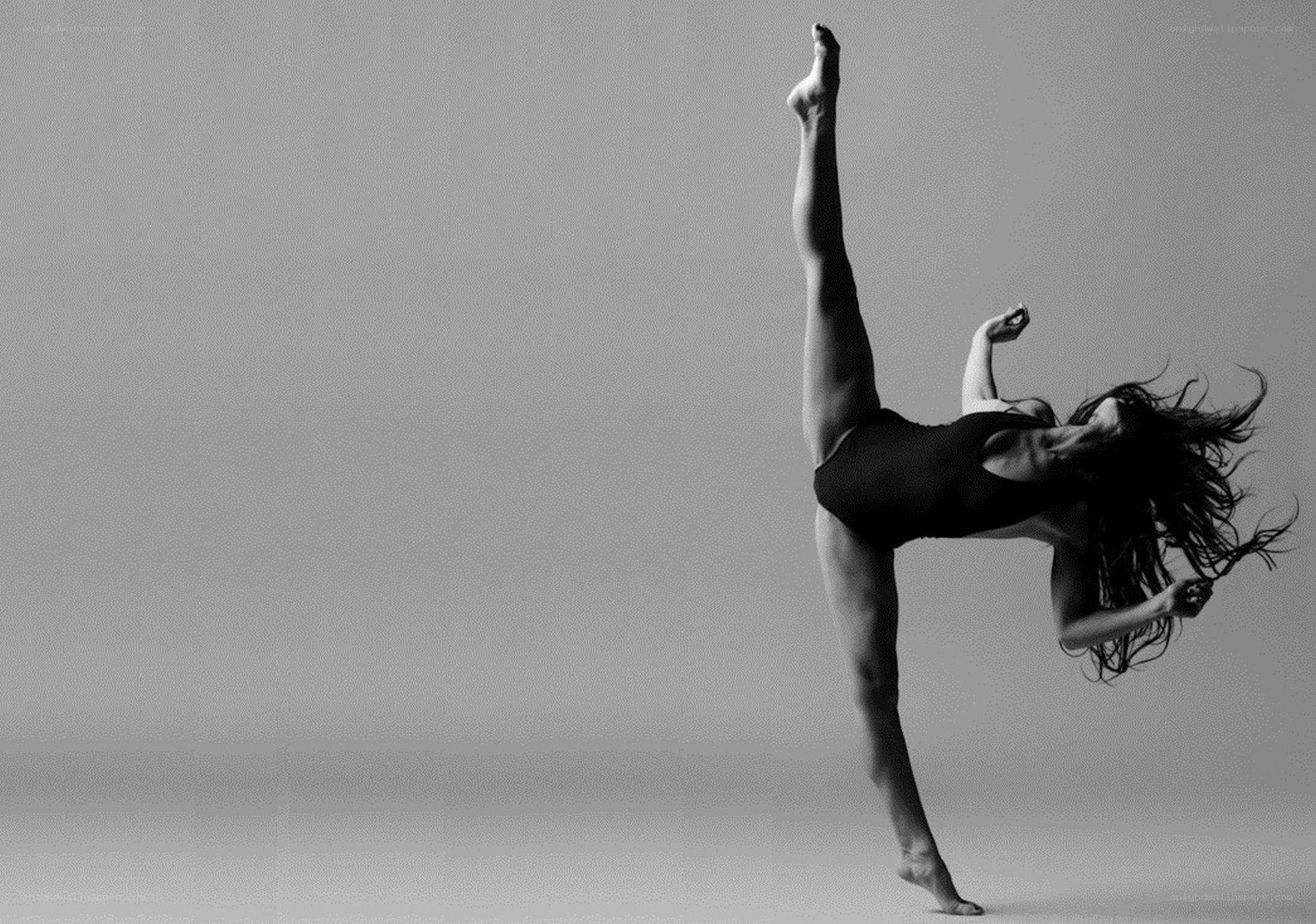 dancer in high kick pose