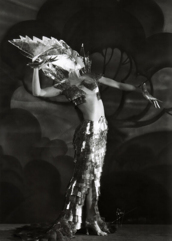 Dancer in metallic costume