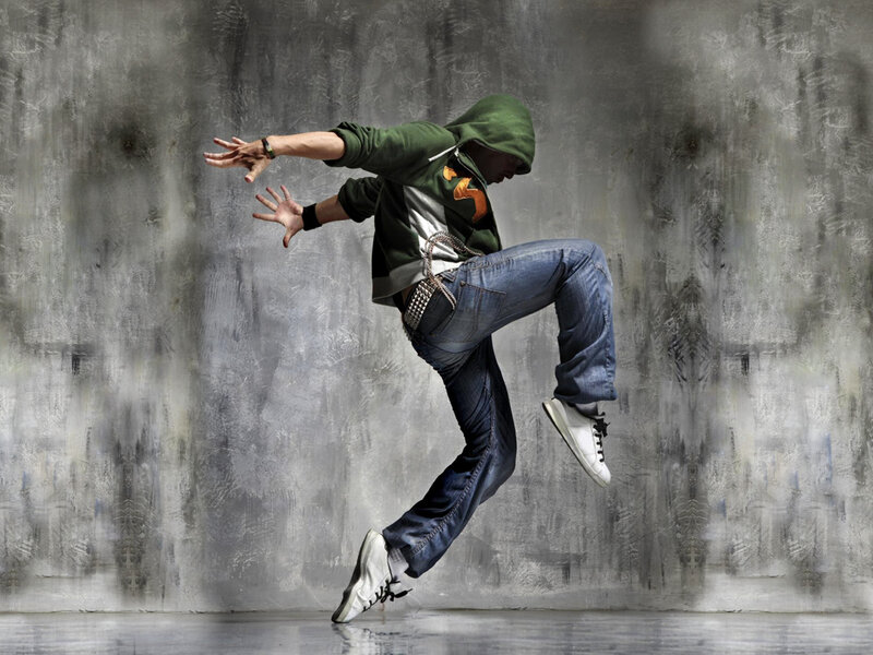 dancer in mid-air jump
