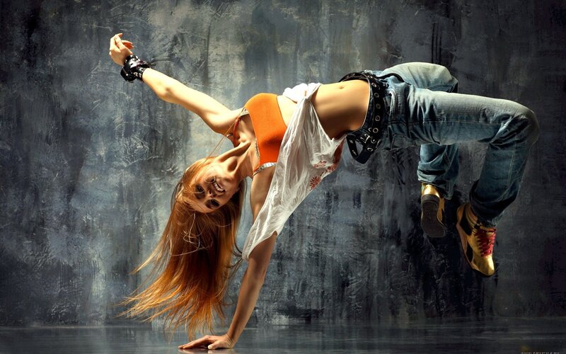 dancer in mid-air pose