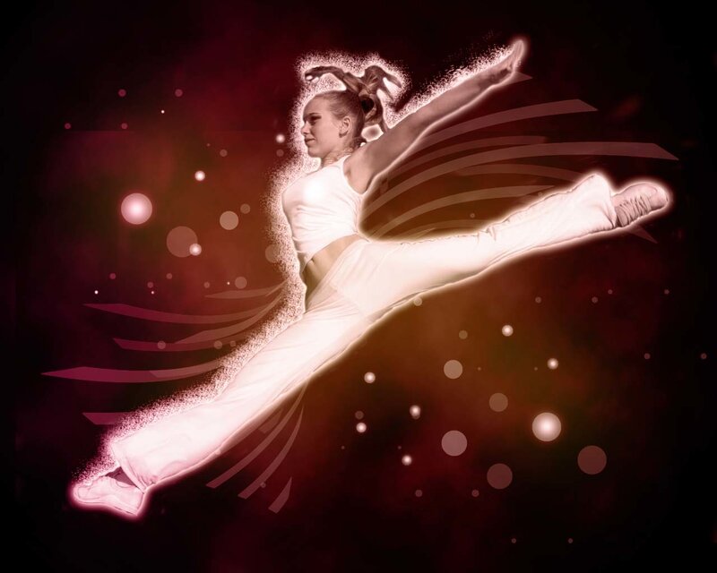 dancer in mid-leap
