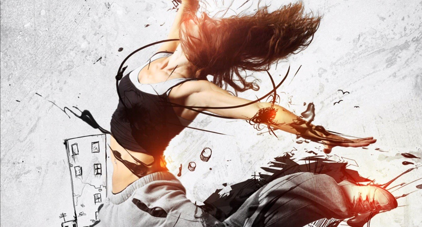 dancer in motion artwork