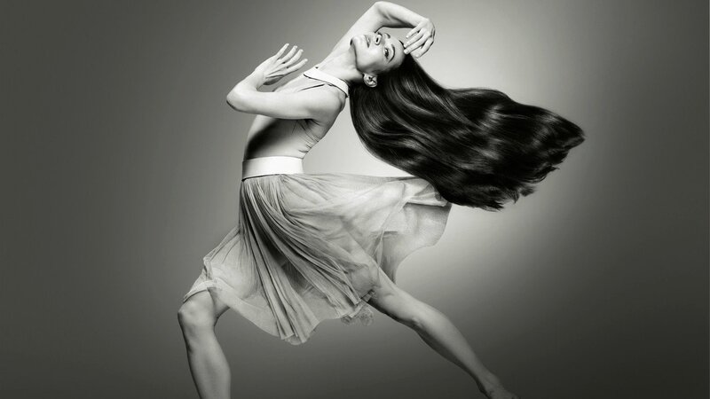 Dancer in Motion — Black, Dramatic, Photograph