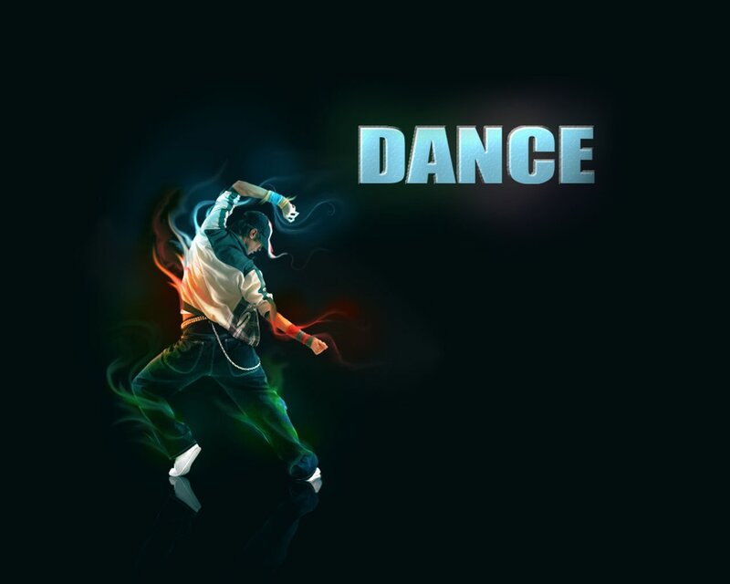 Dancer in Motion — Black, Dynamic, Night