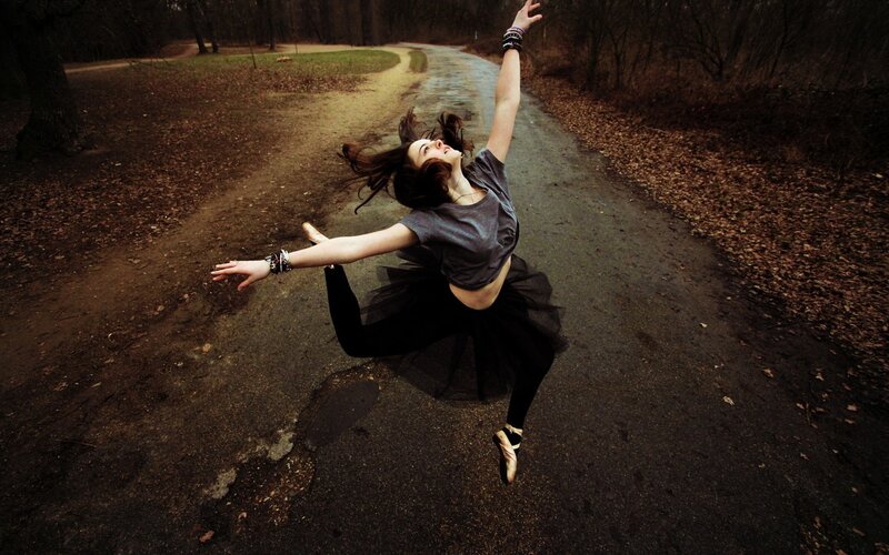 Dancer in park