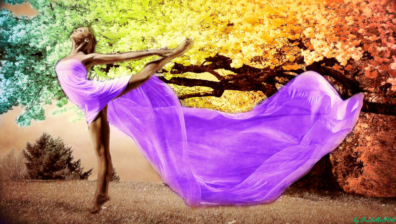 Dancer in Purple Dress — Serene