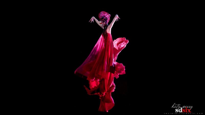 dancer in red costume