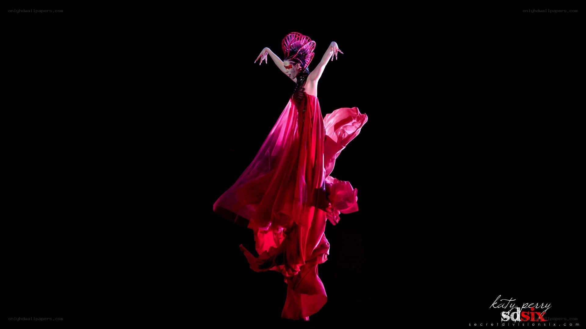 dancer in red costume