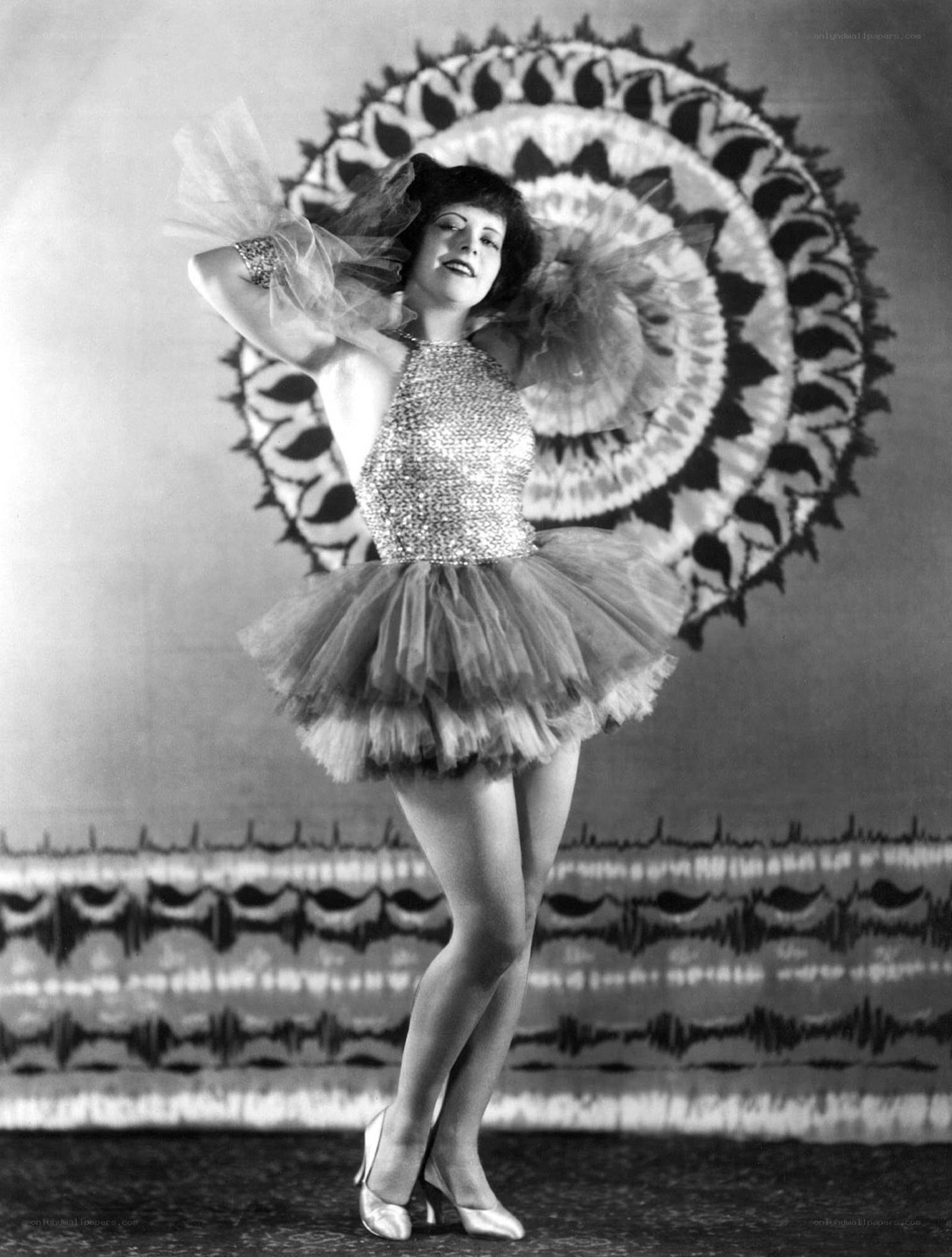 Dancer in sequined costume
