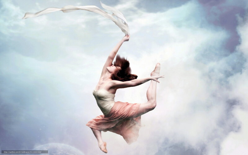 Dancer in the clouds
