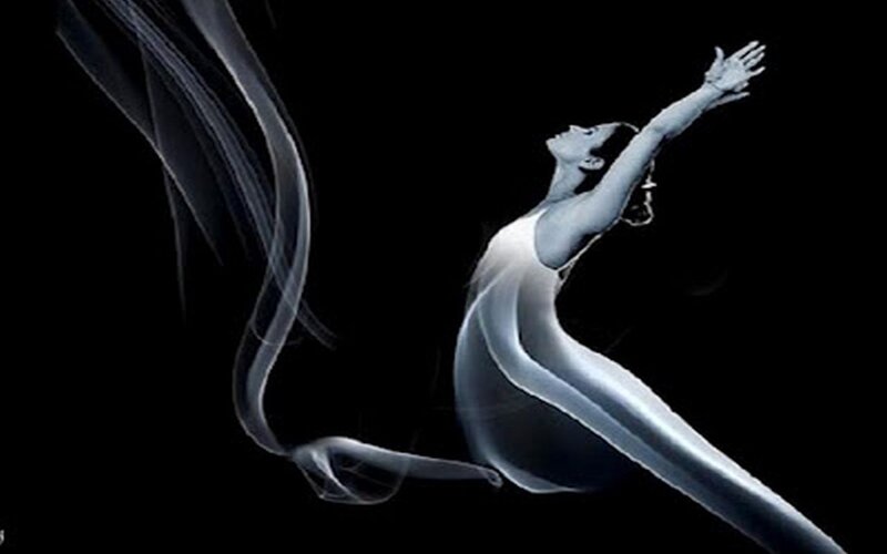 Dancer in White Costume — Dramatic