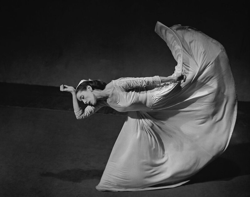 Dancer in White Dress — Black