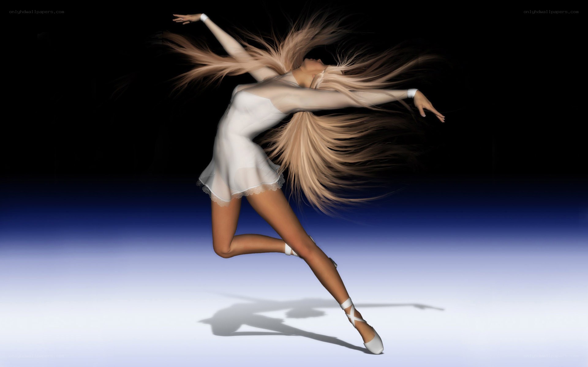 dancer in white dress