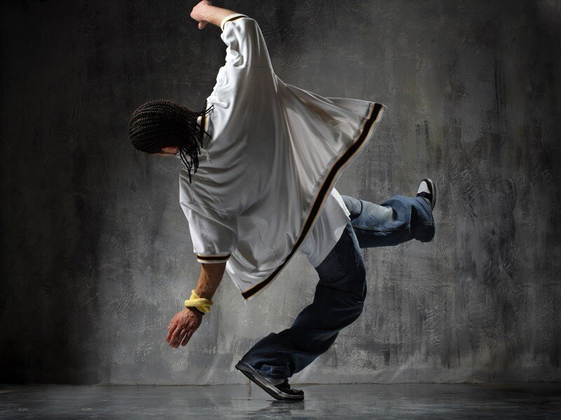 Dancer in White Shirt — Dynamic