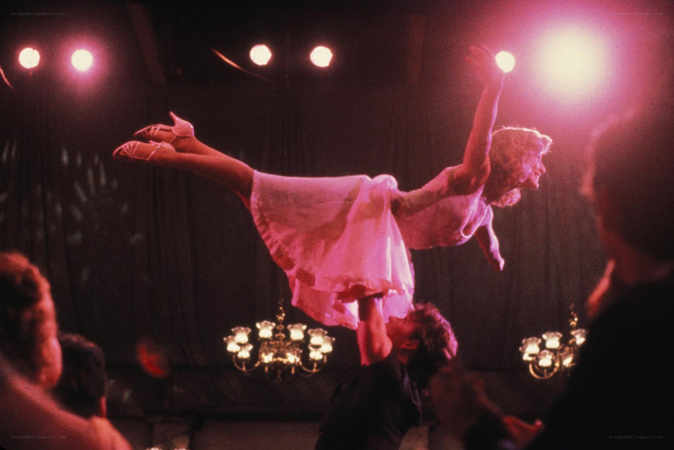 Dancer lifted in performance