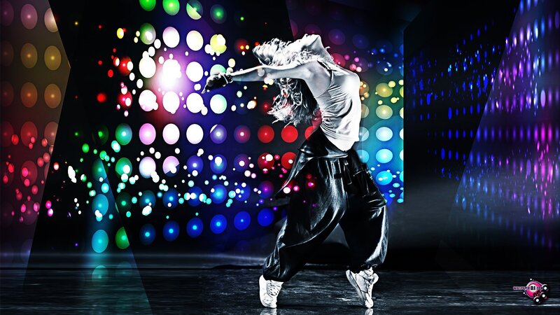 Dancer on Stage — Black, Dynamic