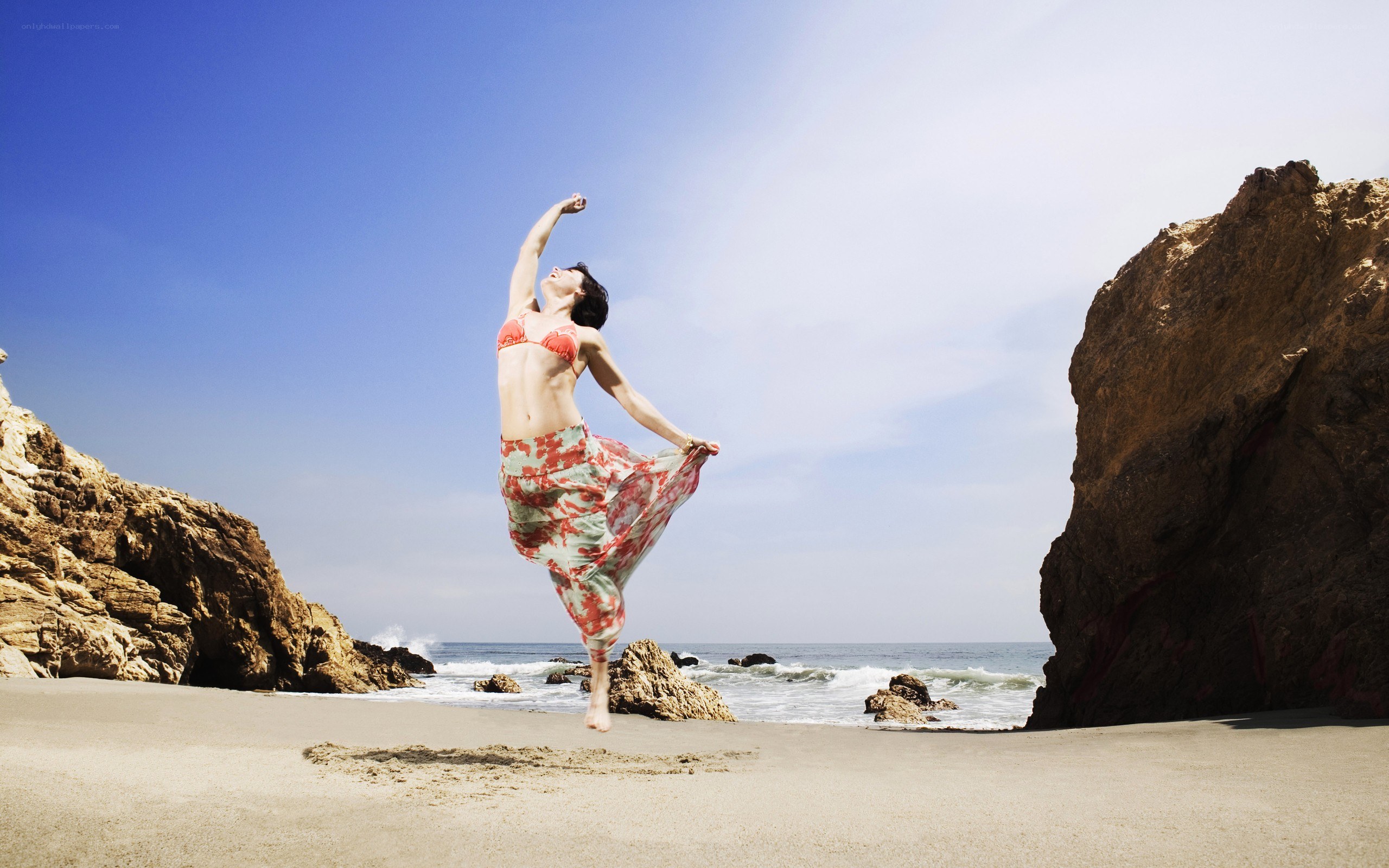 Dancer on the beach