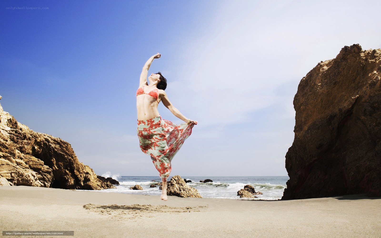 Dancer on the beach