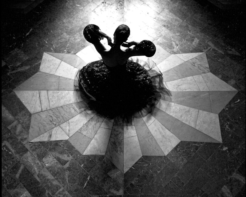 Dancer on Tiled Floor