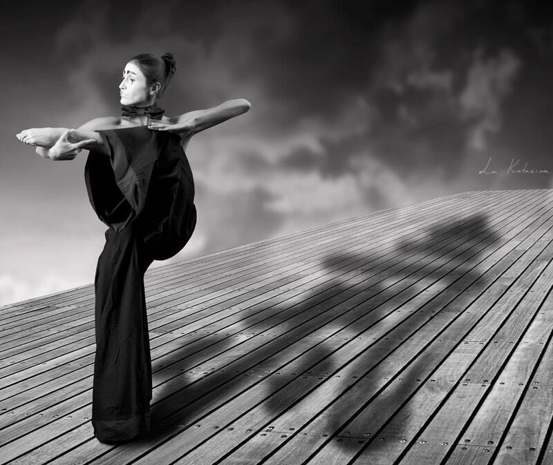 Dancer on Wooden Deck