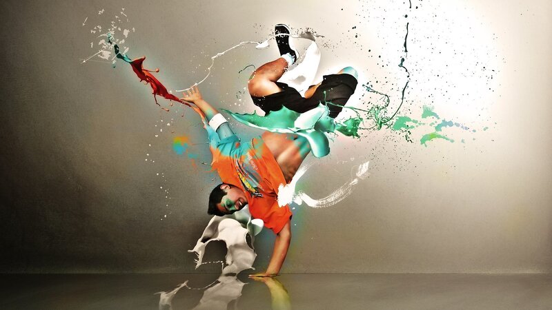 Dancer Performing Acrobatics