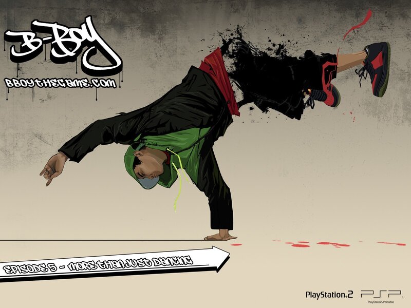 Dancer Performing Breakdance Move — Black