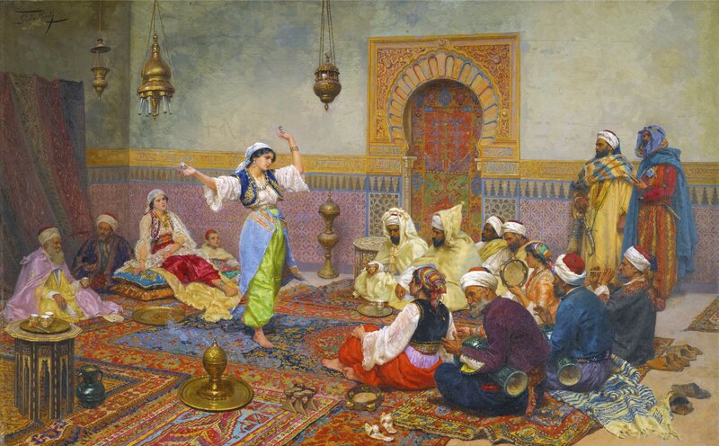 Dancer Performing for Guests