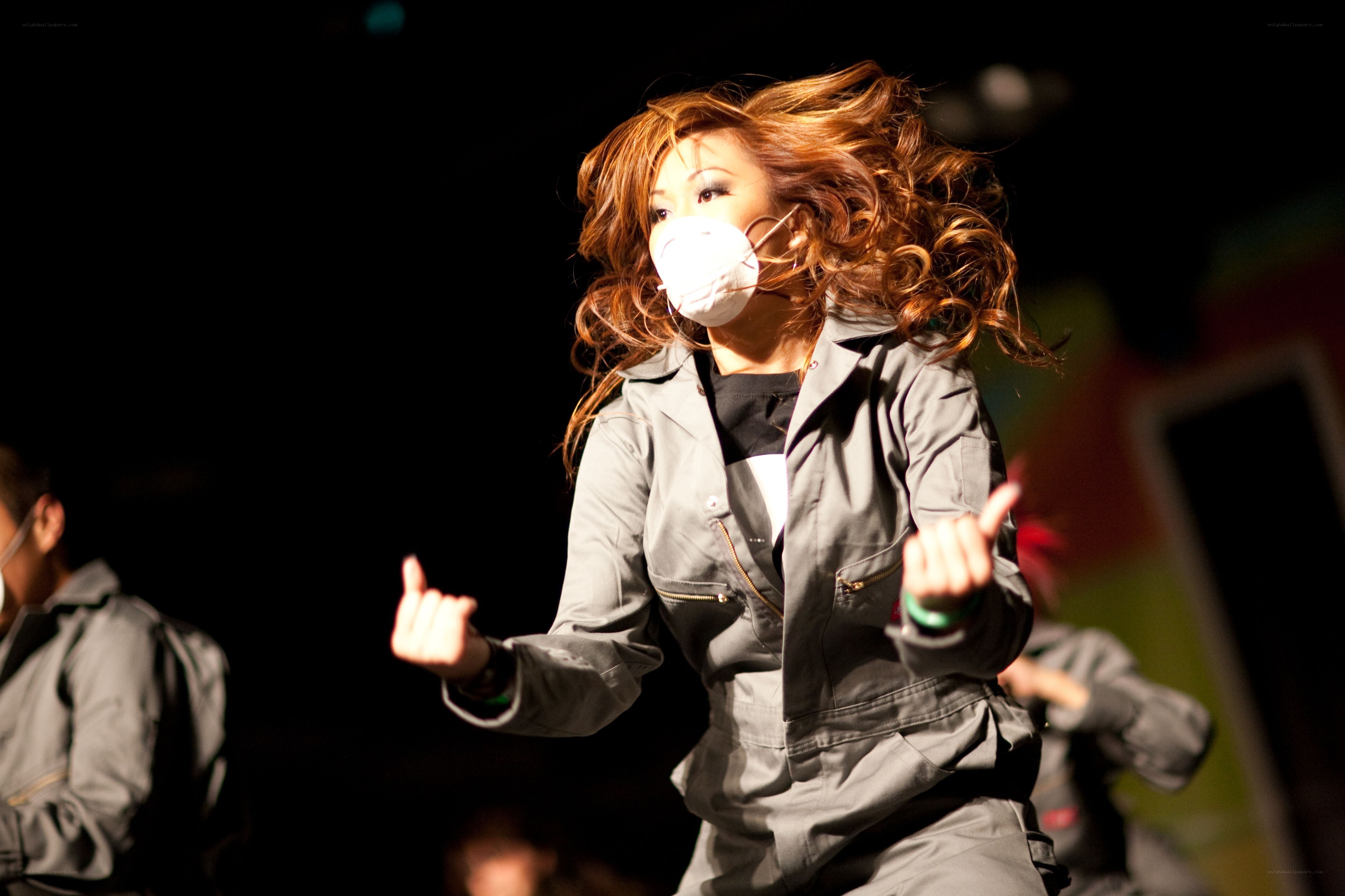 Dancer performing on stage