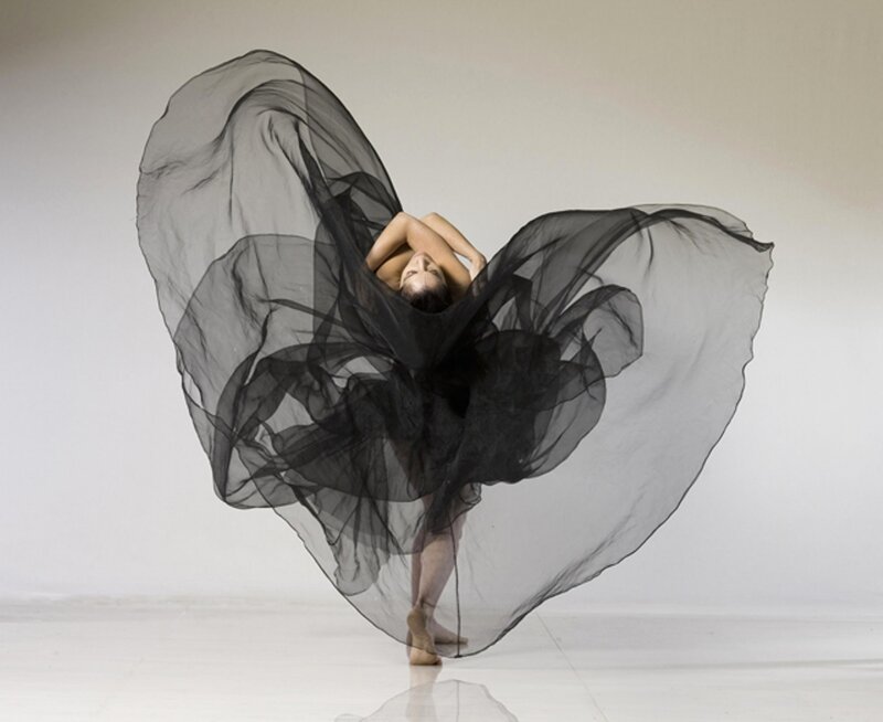 Dancer with Black Fabric