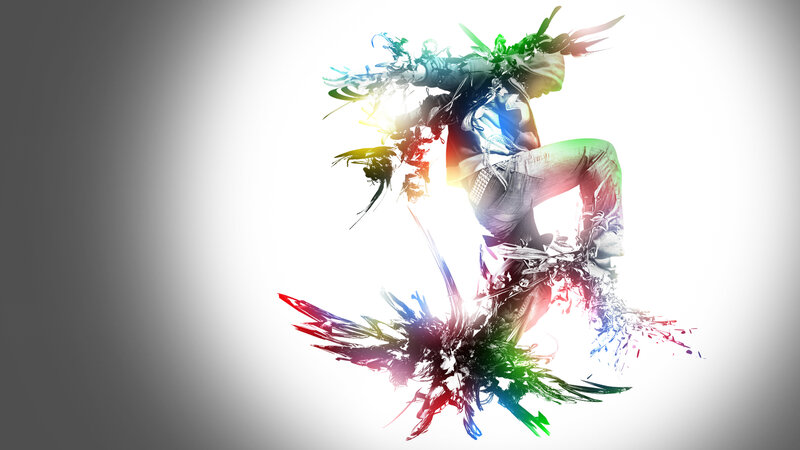 Dancer with Colorful Effects